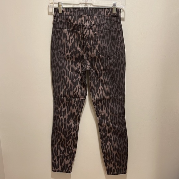 NWT L’agence Margot High Rise Skinny in Olive Ponce Multi 25 - Picture 6 of 10